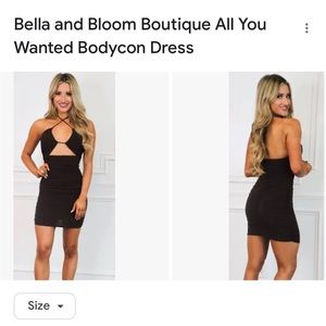 NWT Bella and Bloom All You Wanted bodycon dress